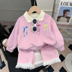 批发女童套装秋装2025新款洋气儿童卫衣宝宝裤子中小童装衣服两件套