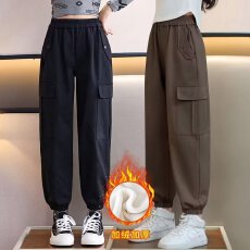 批发男童<b class='q'>裤子</b>外穿秋装宽松百搭儿童马裤<b class='q'>婴儿</b>宝宝拼接设计感休闲裤女童