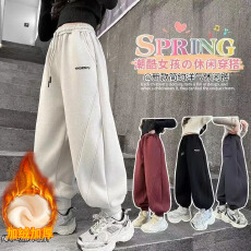 批发女童弯刀裤2025冬季新款中大童韩版洋气时尚休闲裤<b class='q'>儿童</b>运动束脚裤