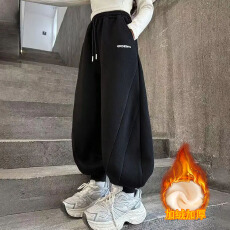 批发女童弯刀裤2025冬季新款中大童韩版洋气时尚休闲裤<b class='q'>儿童</b>运动束脚裤