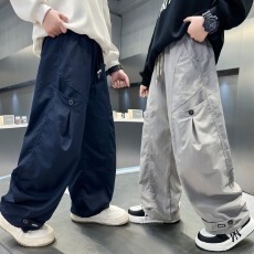 批发<b class='q'>男童</b><b class='q'>春</b>秋款工装裤2025新款大童秋季宽松男孩秋装直筒儿童裤子帅气