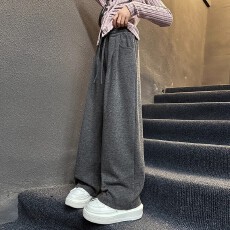批发女童阔腿裤春秋2025新款洋气<b class='q'>儿童</b>卫裤垂感<b class='q'>休闲裤</b>大童秋冬糯米裤子