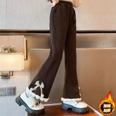 批发<b class='q'>女</b><b class='q'>童</b><b class='q'>加绒</b><b class='q'>加厚</b>秋冬季2024新款儿<b class='q'>童</b>秋冬喇叭裤洋气<b class='q'>长裤</b>休闲<b class='q'>裤子</b>外穿