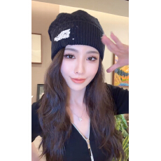 批发巨出片超有型!圆顶套头针织毛线帽羊毛菠萝冷帽女保暖针织帽