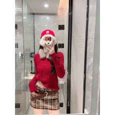 批发爆款设计感毛毛领长袖针织衫女秋冬2025新款减龄<b class='q'>短款</b>麻花修身毛衣