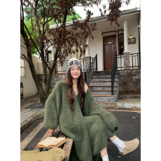 批发实拍   慵懒随性宽松大袖子针织毛衣开衫+长背心女<b class='q'>秋</b>