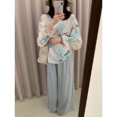 实拍 重工韩系松弛感立体刺绣花朵灯笼袖防晒衬衫