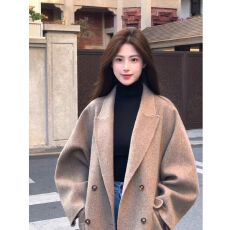 批发气质呢子<b class='q'>大</b>衣女毛呢外套2025秋冬季新款高级感小个子超好看中长款