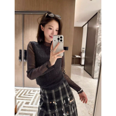 立领细闪网纱打底衫女长袖秋冬绝美内搭高级感可外穿修身显瘦上衣