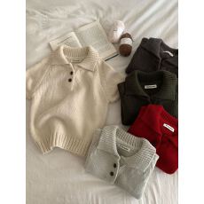 批发韩代简约polo领<b class='q'>短袖</b>针织衫女2025冬季新款气质叠穿显瘦毛衣<b class='q'>T</b><b class='q'>恤</b>潮