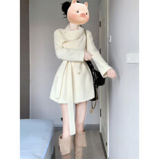 批发高质量加厚保暖德绒450克秋冬韩系高级感收腰外套上衣女