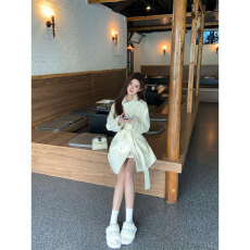 批发高质量加厚保暖德绒450克秋冬新款赫本风白色外套上衣女