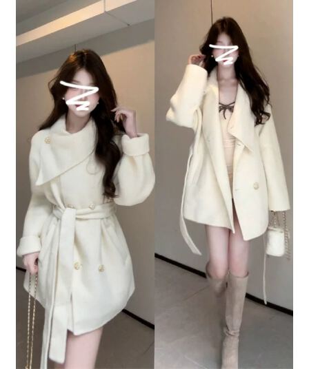 높은 품질 두꺼운 보온 De 플러시 450 그램 가을 겨울 한 부서 품격 고급 센스 허리 수축 재킷 맨위 여성