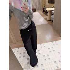 批发夏春茶工装裤女新品美式复古美拉德<b class='q'>明星</b><b class='q'>同款</b>速干休闲直筒束脚长裤