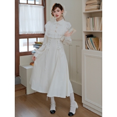 批发实拍 2026正流行早春漂亮白色<b class='q'>连衣裙</b>女+40!