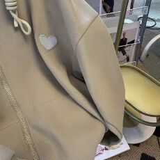 批发复合不起球连帽外套<b class='q'>卫衣</b>女上衣加绒加厚抽绳设计感<b class='q'>韩版</b>宽松ins潮