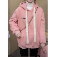 批发【官图实价~华棉复合北极绒 】北极绒加绒加厚连帽<b class='q'>卫衣</b>女