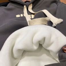 批发【官图实价~华棉复合贝贝绒】贝贝绒加绒加厚连帽<b class='q'>卫衣</b>女