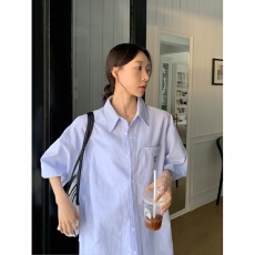 批发潮牌防晒日系条纹<b class='q'>短袖</b><b class='q'>衬衫</b><b class='q'>男</b>2026夏季情侣半袖<b class='q'>衬衣</b>外套女