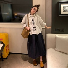 批发白色高腰抗皱速干伞<b class='q'>裙</b>女春秋2026年夏季新款a<b class='q'>字</b>中长款工装<b class='q'>半身裙</b>