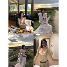 批发Lattitude/杨小鹭 塞浦路斯蝶梦 多种蕾丝拼接美背高弹打底衫