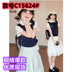 批发韩系气质休闲<b class='q'>运动服</b>套装女夏季2025新款<b class='q'>衬衫</b>短袖背心半身裙三件套