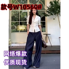 批发【原版纯棉色织】美式条纹短袖衬衫女夏季<b class='q'>西装</b>领衬衣收腰显瘦上衣