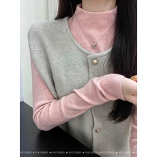 批发【官图特价~包芯纱 原版质量】韩系软糯针织<b class='q'>打底衫</b>高级感百搭上衣