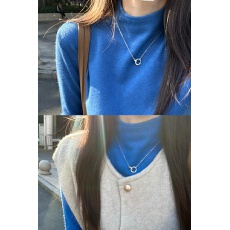 官图特价~包芯纱 原版质量克莱因蓝内搭打底洋气百搭针织上衣