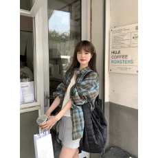 批发潮牌双色磨毛格子<b class='q'>衬衫</b><b class='q'>男</b>女秋季复古美式宽松<b class='q'>长袖</b><b class='q'>衬衣</b>情侣外套