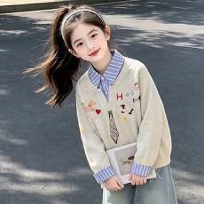 批发女大<b class='q'>童</b>超好看卫衣秋装2026新款初中生女孩洋气上衣儿<b class='q'>童</b>polo领衣服