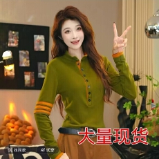 批发2025年女新款设计感气质百搭上衣