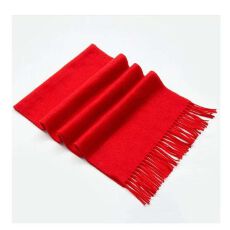 批发大量批发中国红年会围巾支持定制logo大型集团活动大红色聚会批发