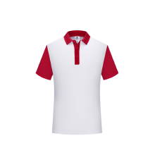 批发拼色翻领人棉珠地POLO衫男定制logo活动团体服文化衫【提前报货】