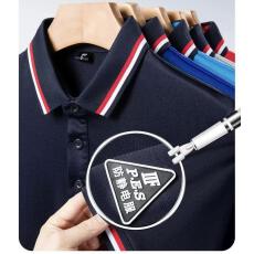 防静电工作服T恤定制印logo加油站中石油工装POLO衫提前报货