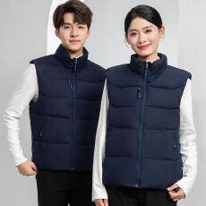 批发高端立领羽绒棉石墨烯<b class='q'>马甲</b>定制团体服工装坎肩外套男【提前报货】