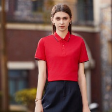 工作服翻领定制短袖广告衫男女POLO衫纯色T恤普宁仓现货提前报V