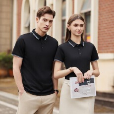 POLO衫短袖T恤工作服高端定制印logo翻领上衣普宁仓现货提前报V