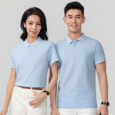 跨境外贸出口专供-TEMU/希音可定制logo短袖翻领舒适亲肤POLO衫