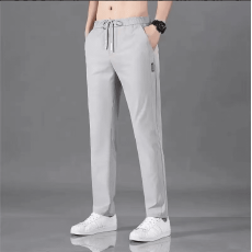 批发<b class='q'>休闲</b>裤男士夏季冰丝超薄款潮流百搭2026新款宽松直筒运动冰丝男裤