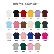 爆款促销价足200克高紧赛纯棉三本针儿童装圆领落肩短袖T恤光板