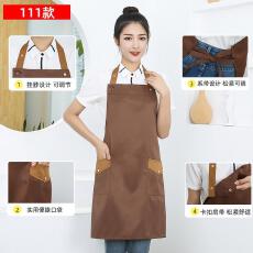 批发挂脖工装呢防水围裙可调节<b class='q'>服</b>务员餐饮【定制款-不做散货】20件起
