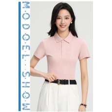 POLO衫餐饮奶茶咖啡店工作服短袖翻领舒适亲肤透气210克70支上衣