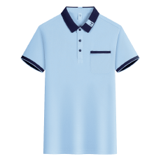 男女同款舒适亲肤时尚可定制logo工作服青铜系列翻领口袋款POLO衫