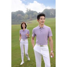 批发舒适亲肤百搭时尚大方POLO衫短袖动感珠地-无缝衬衣领团体工作服