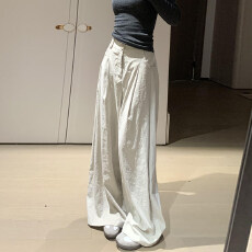 批发二种裤长--西装阔腿裤<b class='q'>女</b>春夏秋季新款高腰直筒休闲显瘦奶芙山本裤