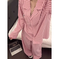 批发2026年春秋网红风睡衣女简约韩版长袖长裤家居服官方