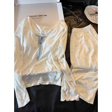 批发2026年春秋季新款网红风<b class='q'>睡衣</b>女长袖长裤家居服官方