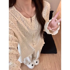 2026年春秋季新款睡衣女网红长袖长裤家居服官方