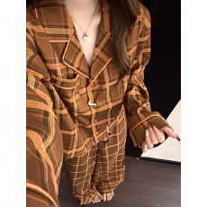 网红风韩版2026年春秋季睡衣女长袖长裤家居服官方